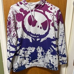 Purple and Blue Jack Skellington Hoodie